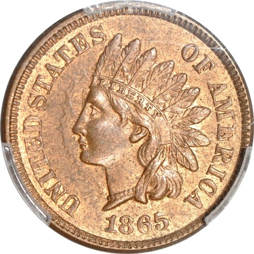 1865 fancy indian - fancy, cent