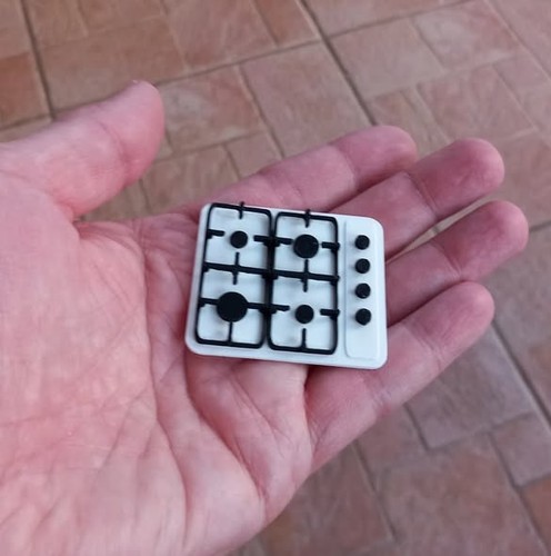 Dolls house gas hob - 1:12,