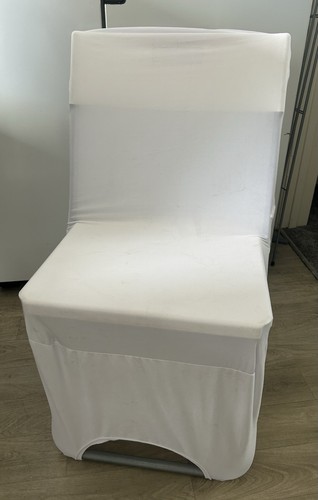 White chair covers brand - white,