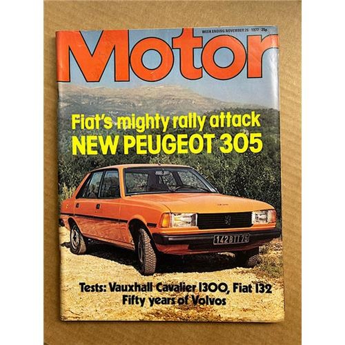 Peugeot 305 motor magazine - motor,