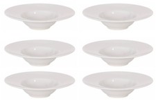 Ivory Shine "BARY" LARGE stoneware round PASTA RISOTTO plate 28cm SET 2,4,6