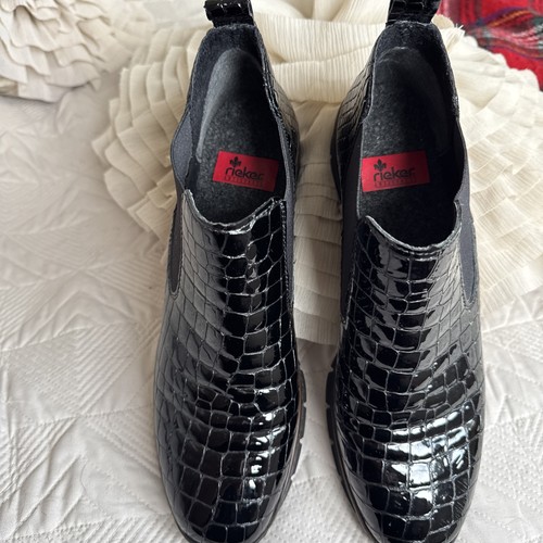 Rieker antistress black croc - rieker,