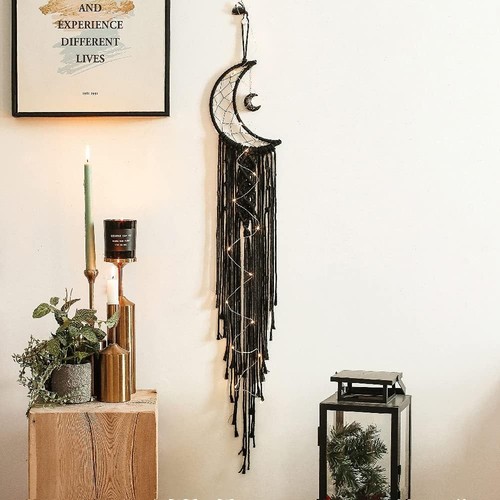 Black onyx moon - macrame, dream