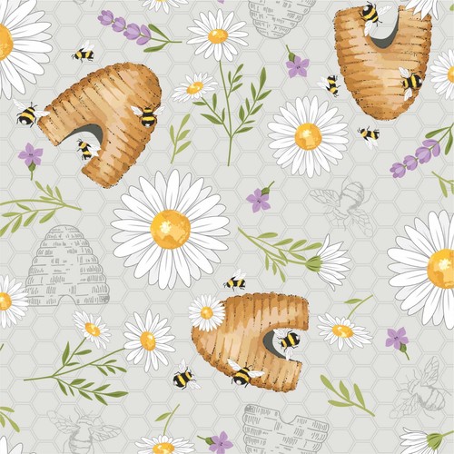 Queen bee hives - queen, daisies