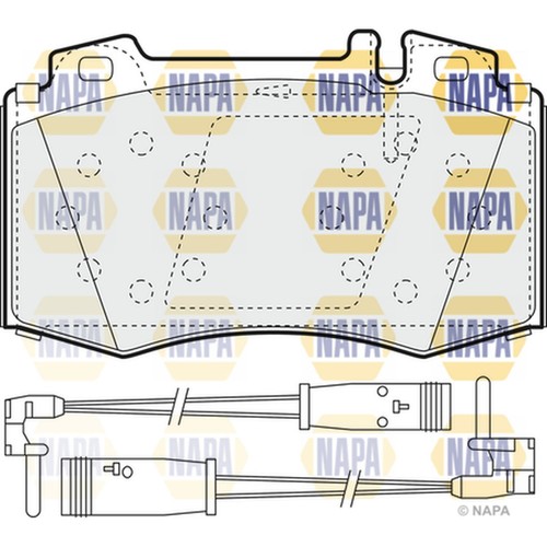 Brake pads set for mercedes - set,