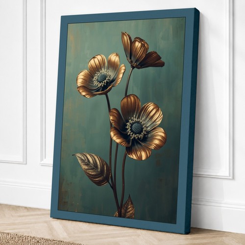Single stem gold botanical - single,