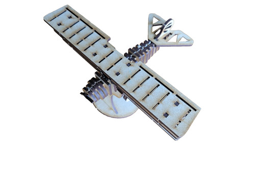 Wooden model airplane - 3d,