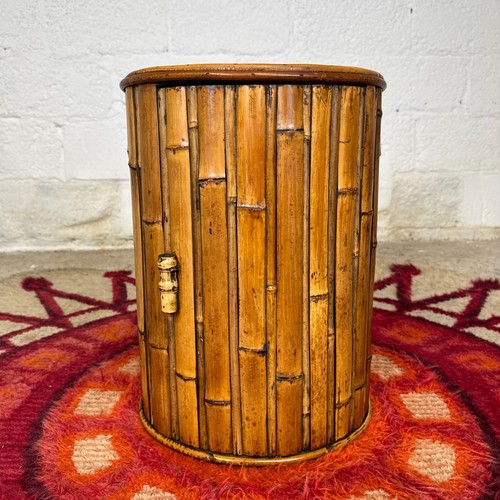 Vintage bamboo bedside table - vintage,