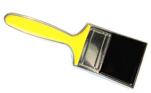 Metal enamel badge paint - metal,