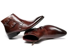 MEN NEW HANDMADE REAL LEATHER