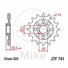 Sprocket Z14 525 726.09.12