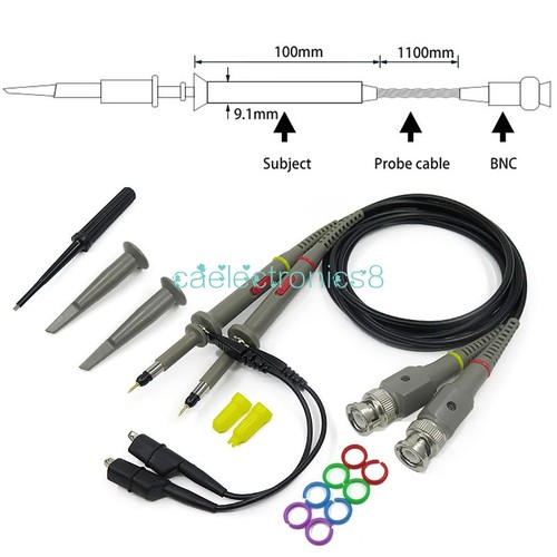 2pcs p6100 100mhz oscilloscope - p6100,