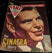 MUSIC - FANS STAR LIBRARY booklet - NO.7 - 1958 - the Sinatra story - good