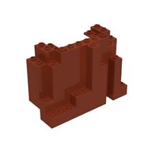 Lego 6082 Rock Panel 4 x 10 x 6 Rectangular Red Brown