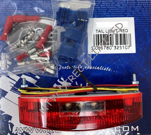 Red led tail tidy - red,