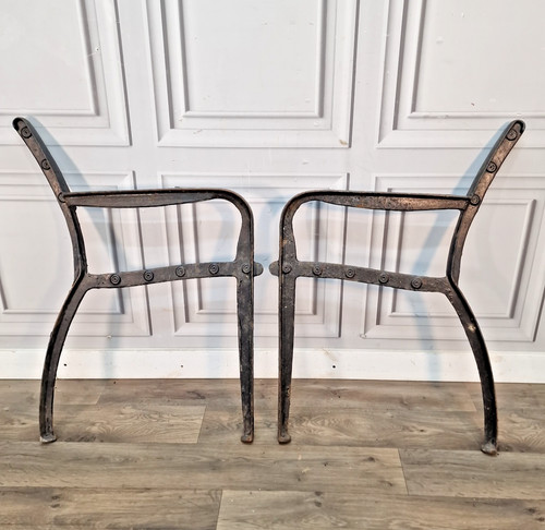 Pair vintage cast iron - vintage,
