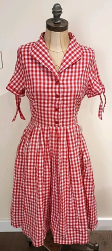 Lindy bop red - red, check