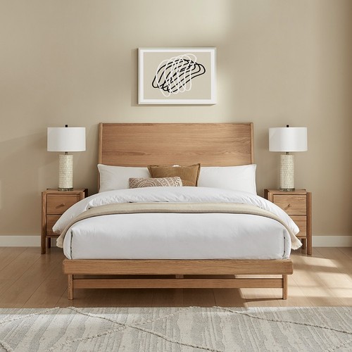 Double wooden bed - double,