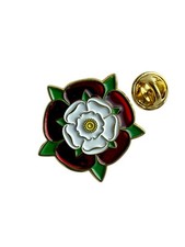 English Tudor Rose Enamel Pin