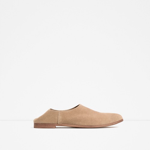 Zara women sand suede - zara, women's