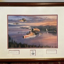 Heinkel He162 A2 Salamander Signed Framed Numbered Print154/250 Nicolas Trudgian