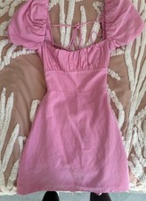 ZARA Pink Cotton Dress Size S