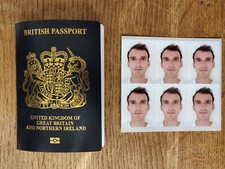 Passport Photos -Framed and Cropped To UK Regs (pick up at local Tesco or Boots)