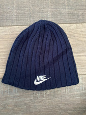 NIKE Navy & Ivory Reversible Beanie Hat One Size