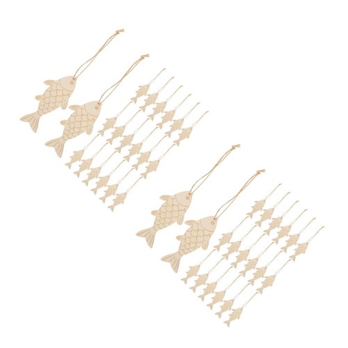 120 pcs wooden fish - 120,