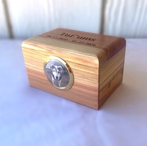 Small wooden pet cremation - pet,