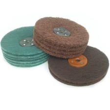 4" 6" 8" Scotchbrite Mop Wheel Metal polishing Satin Mop Coarse Medium Fine Grit