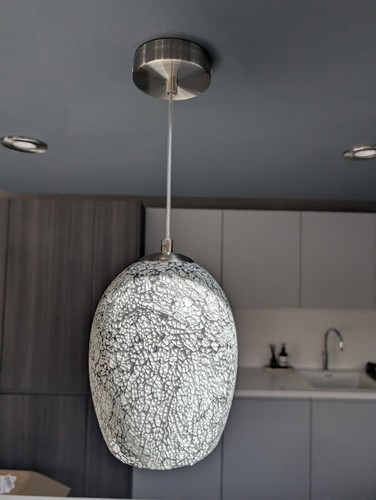 Crackle pendant light - pendant,