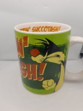 Looney Tunes Sylvester Pussy Cat  Mug Green Warner Bros New in Box