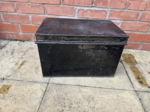 Antique metal black deed - antique,