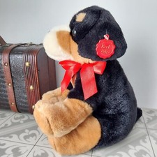 Keel Toys Bernese Mountain Puppy Dog Plush Soft Toy Red Tag 13" Super Soft