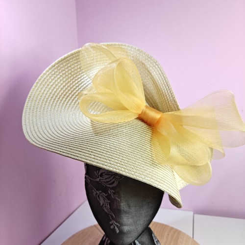 Cream ivory gold large straw - cream,