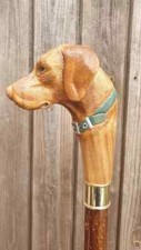 wooden walking stick hand