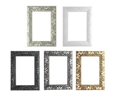 Ornate Antique Cushion Style Photo Photograph Picture Frame Gold, Silver , Black