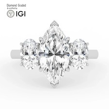 Marquise Diamond Trilogy Ring