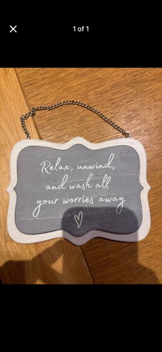 Relax sign bathroom decor - relax,