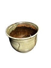 Japanese Studio Pottery Tea Bowl Vintage Glazed Planter Pot