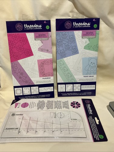 Two quilting stencils and - quilting,