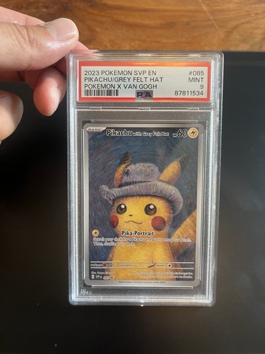 Pikachu van gogh - grey, hat
