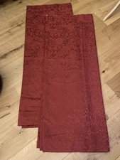 Pair of M&S Rust Red Damask