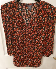 PRIMARK Black/Red Floral