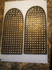 longcase clock door  brass