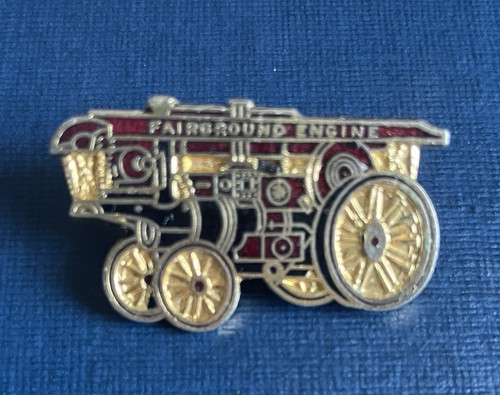 Fairground engine enamel pin - fairground,