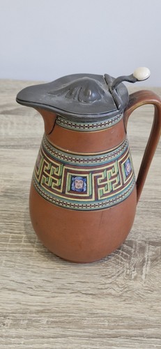 Vintage terracotta pitcher - vintage,