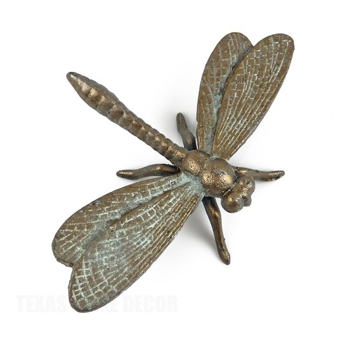 Large cast iron dragonfly home - cast,