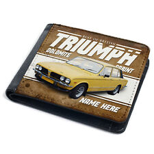 Personalised Triumph Dolomite Wallet British Classic Car Sprint Mens Gift CL49